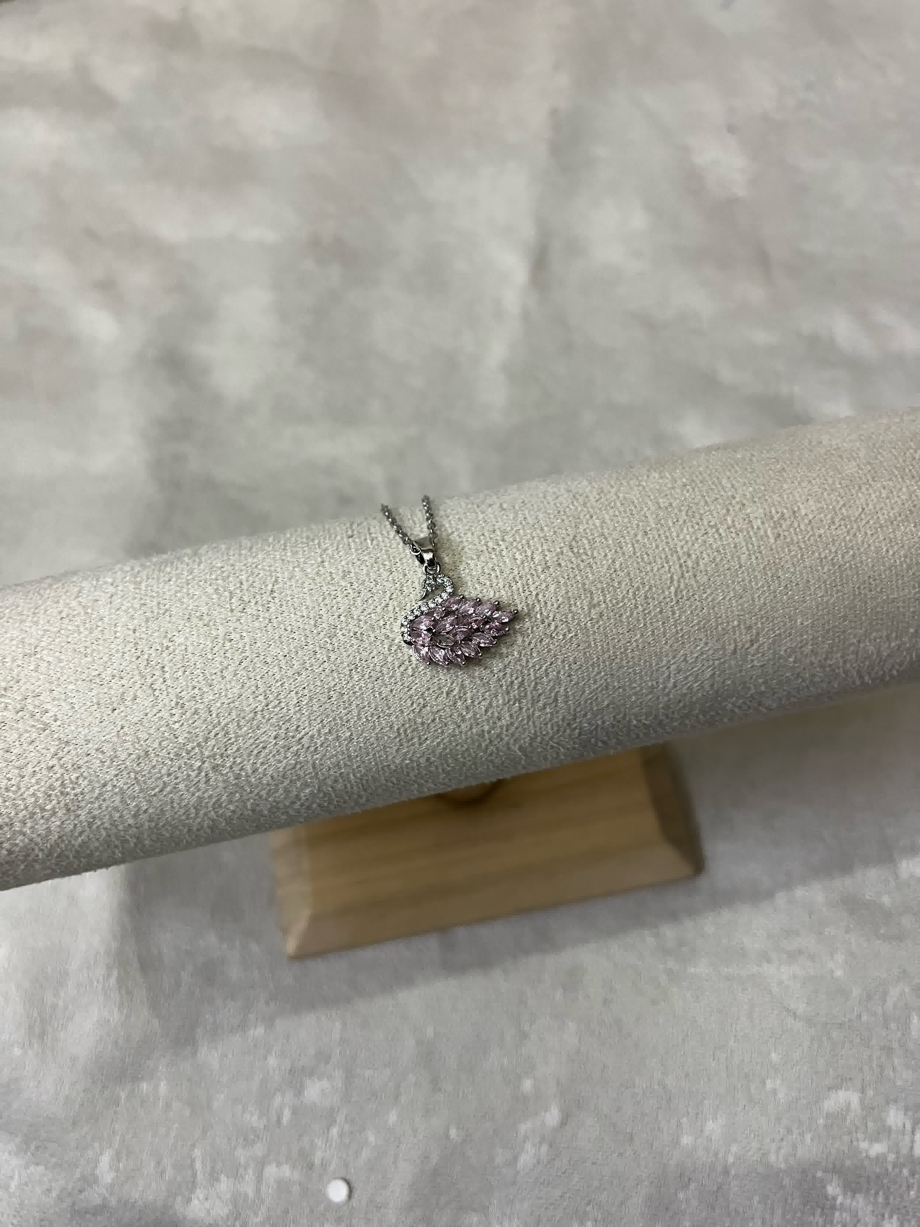 Swan Zircon Purple Silver