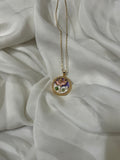 Floral Round Pendant