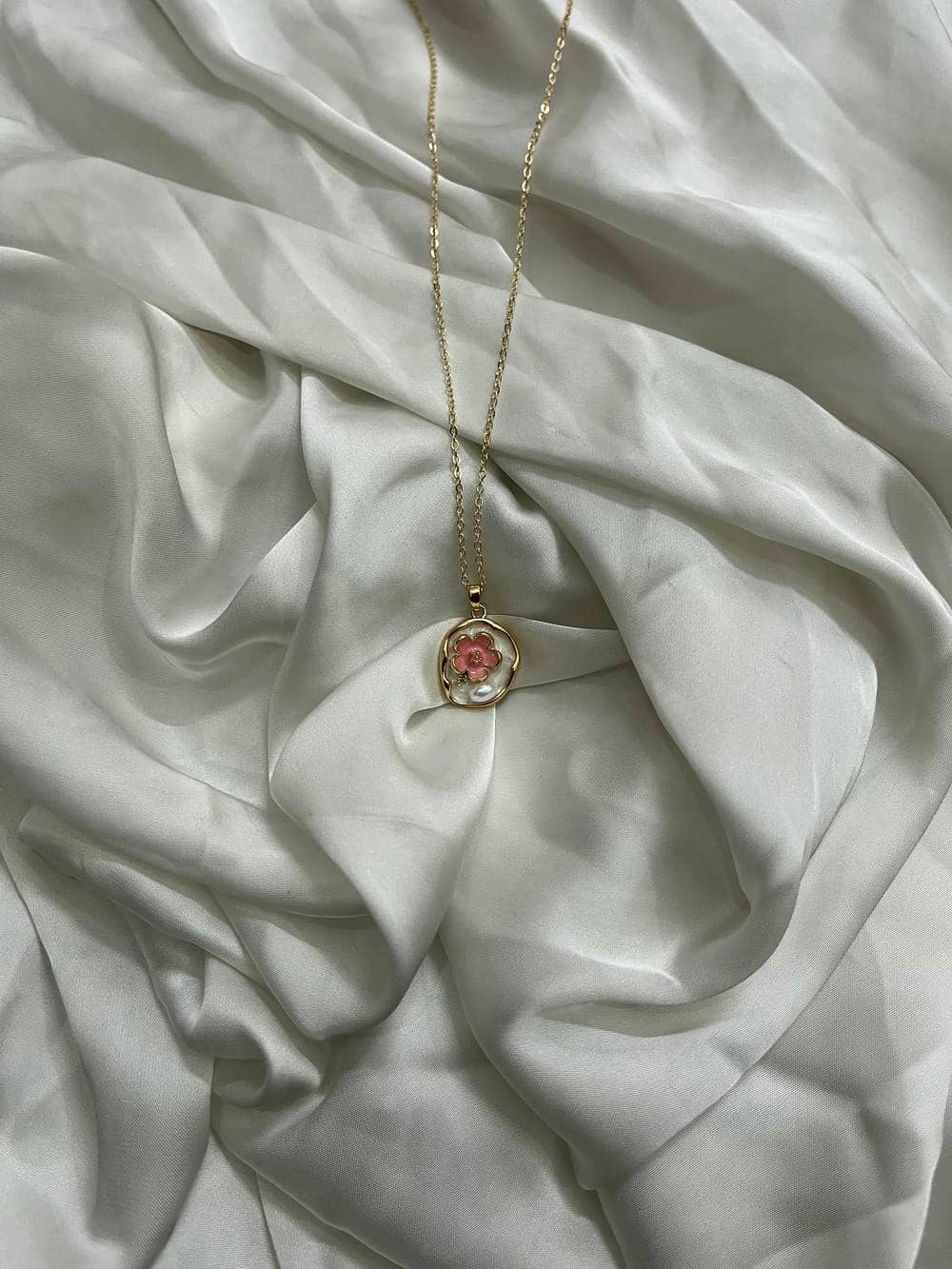 Pink Flower Pendant