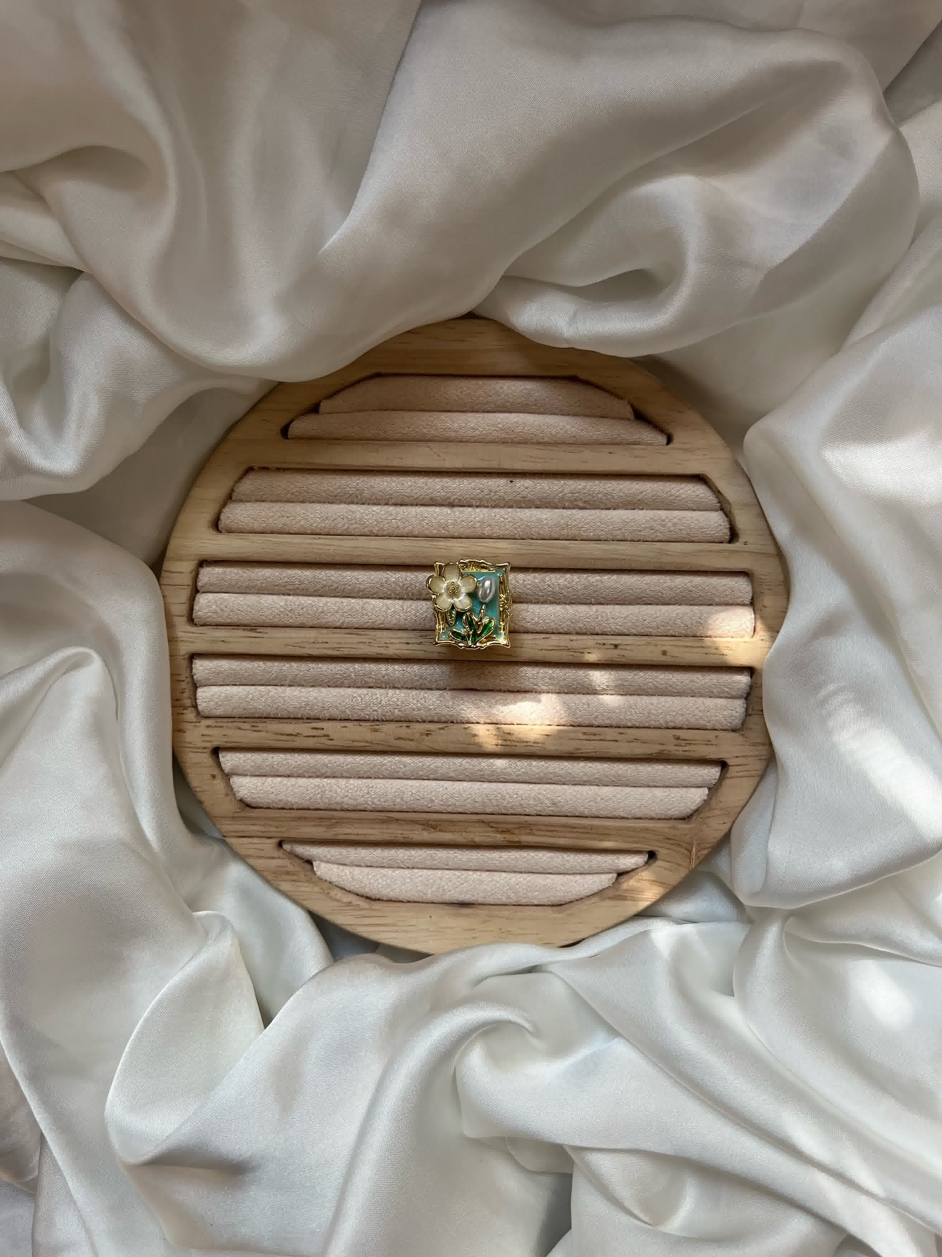Square Pearl Ring