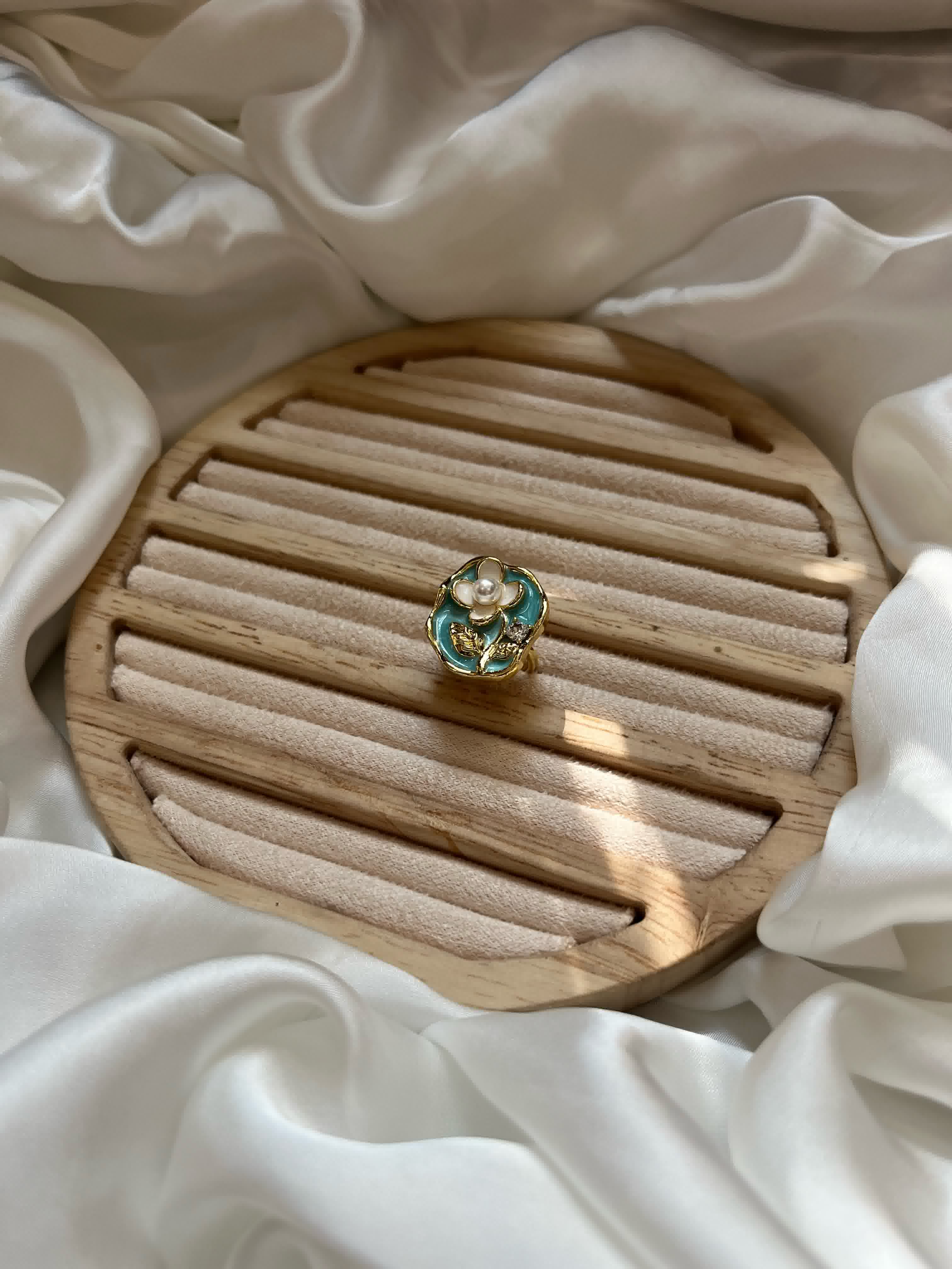 White Flower Ring