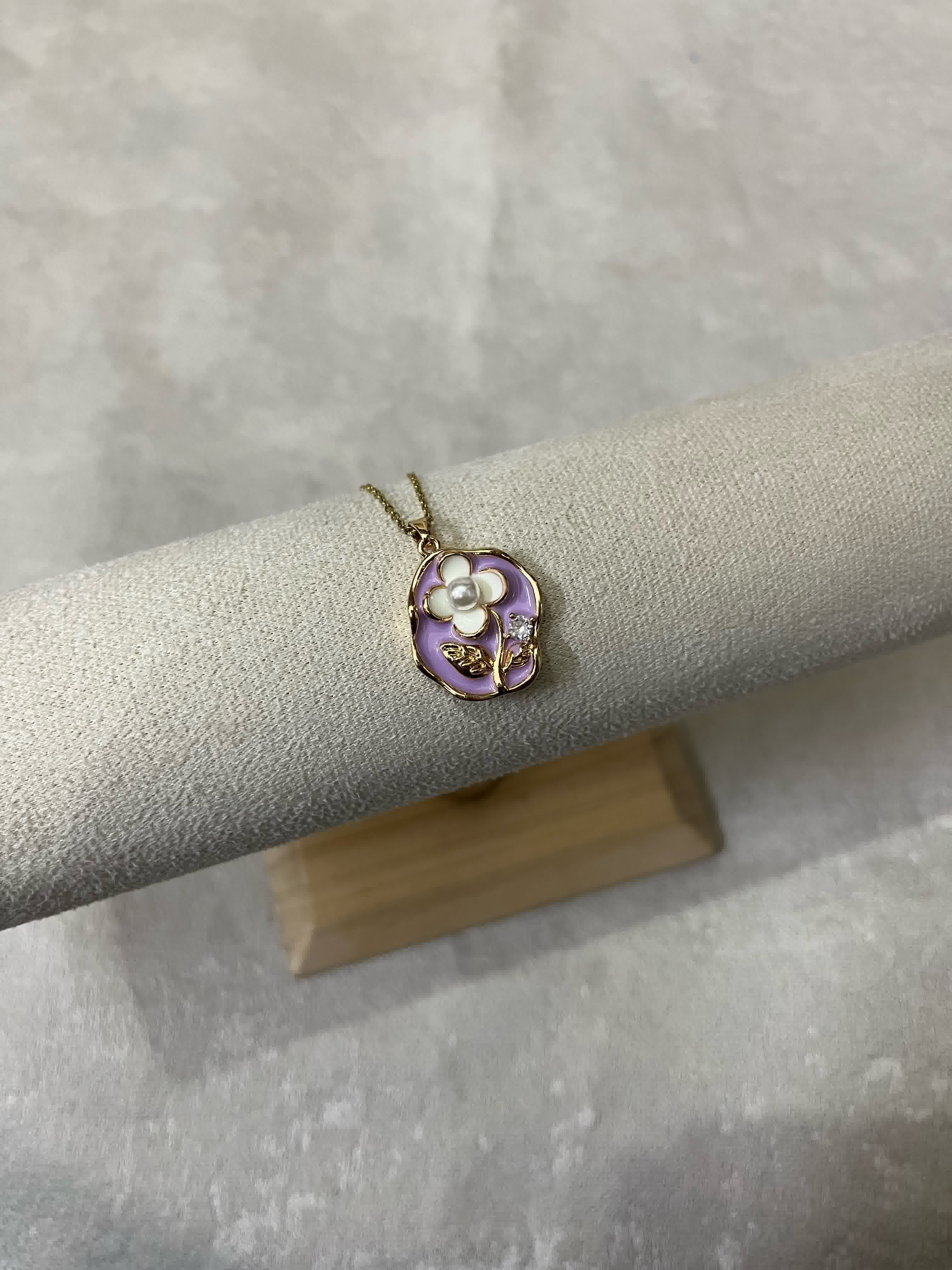 Bloom Necklace Purple