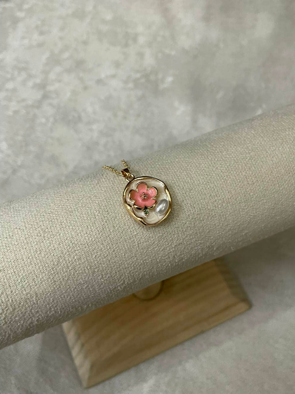 Pink Flower Pendant