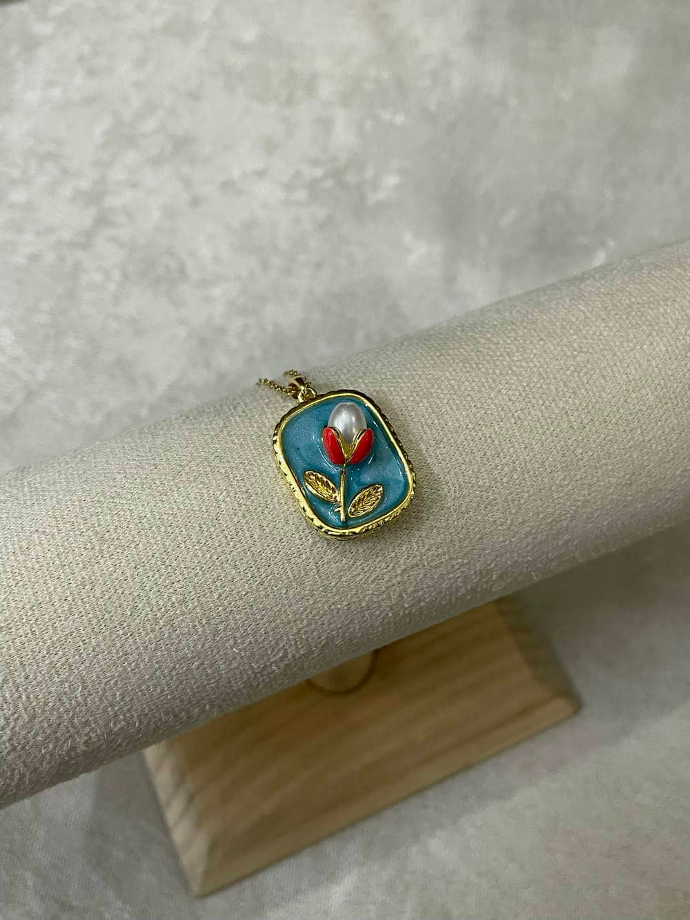Red Petal Pendant