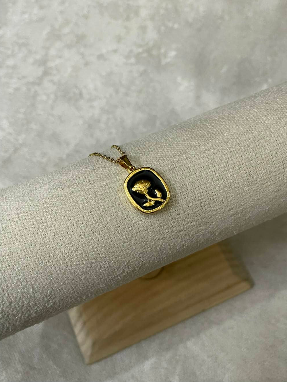 Black Rose Pendant