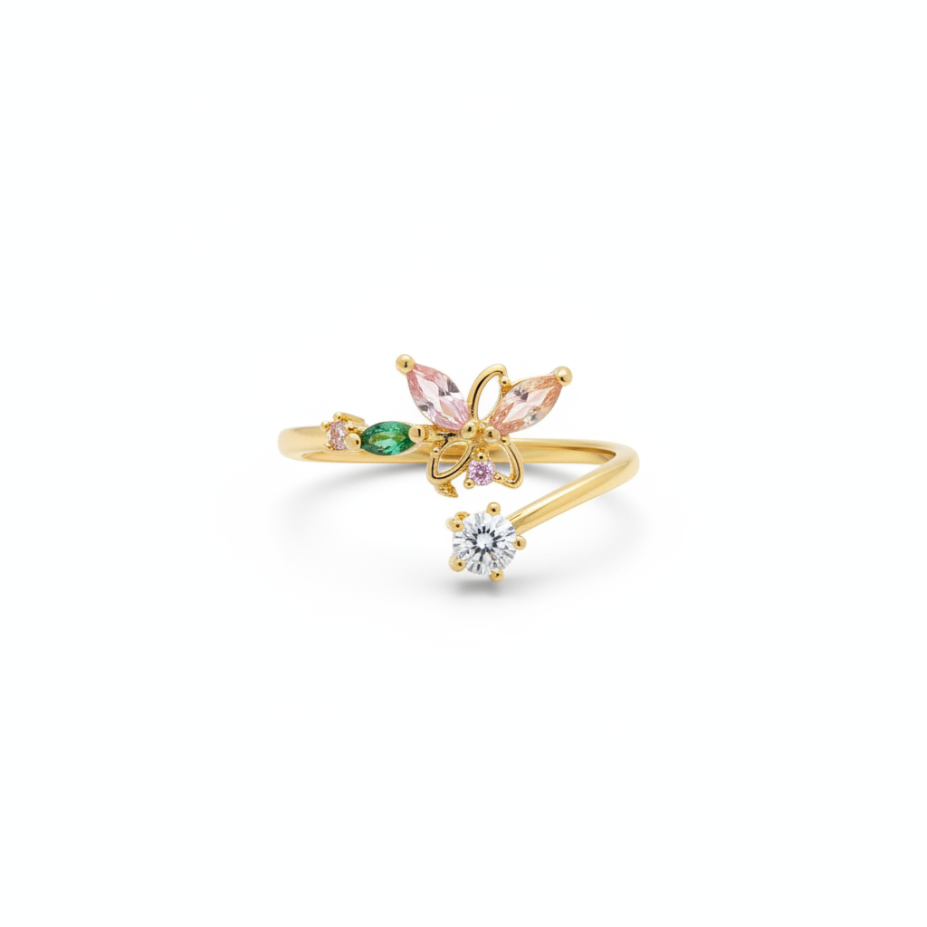 Butterfly Ring - Flat Lay