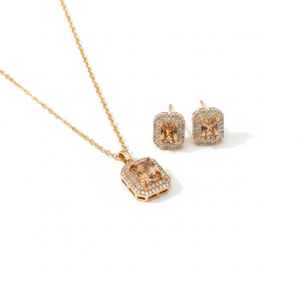 Celestial Zircon Set Champagne
