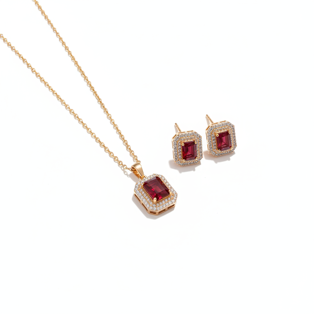 Celestial Zircon Set Red