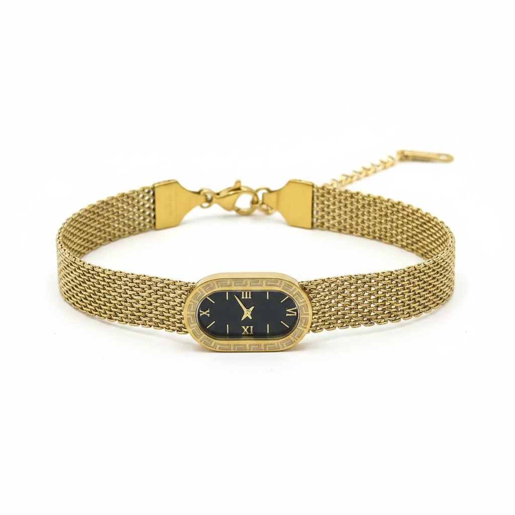 Gold Mesh Bracelet Watch – Studio Clean
