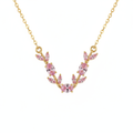 Pink Laurel Necklace – Macro White Studio