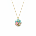 Pink White Floral Pendant – Remade