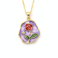 Rose Necklace Purple – Macro