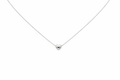 Silver Heart Pendant Necklace Studio Shot